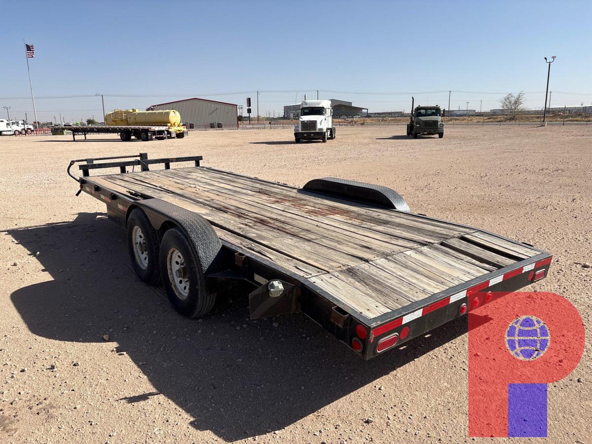 Used SHOPBUILT 20’ X 7’ T/A BUMPER PULL CAR HAULER TRAILER