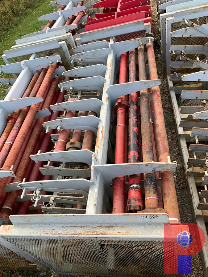 Used (23X$) 3’-10’ JTS. OF 3” FIG 1502 15K WP FLOW IRON ON TRANSPORT RACK