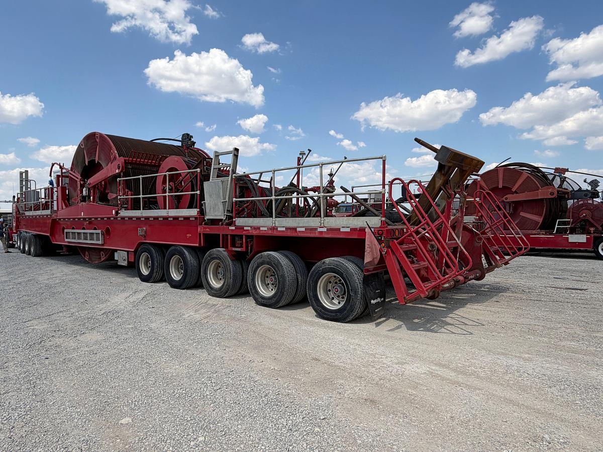 Used 2019 Hydra Rig 2-3/8” 14ft6in wide Coil Tubing Reel Trailer