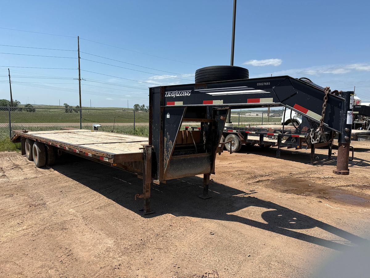 Used 2008 TRAV-A-LONG 26’ + 5’ X 102” DUAL T/A GOOSENECK TRAILER