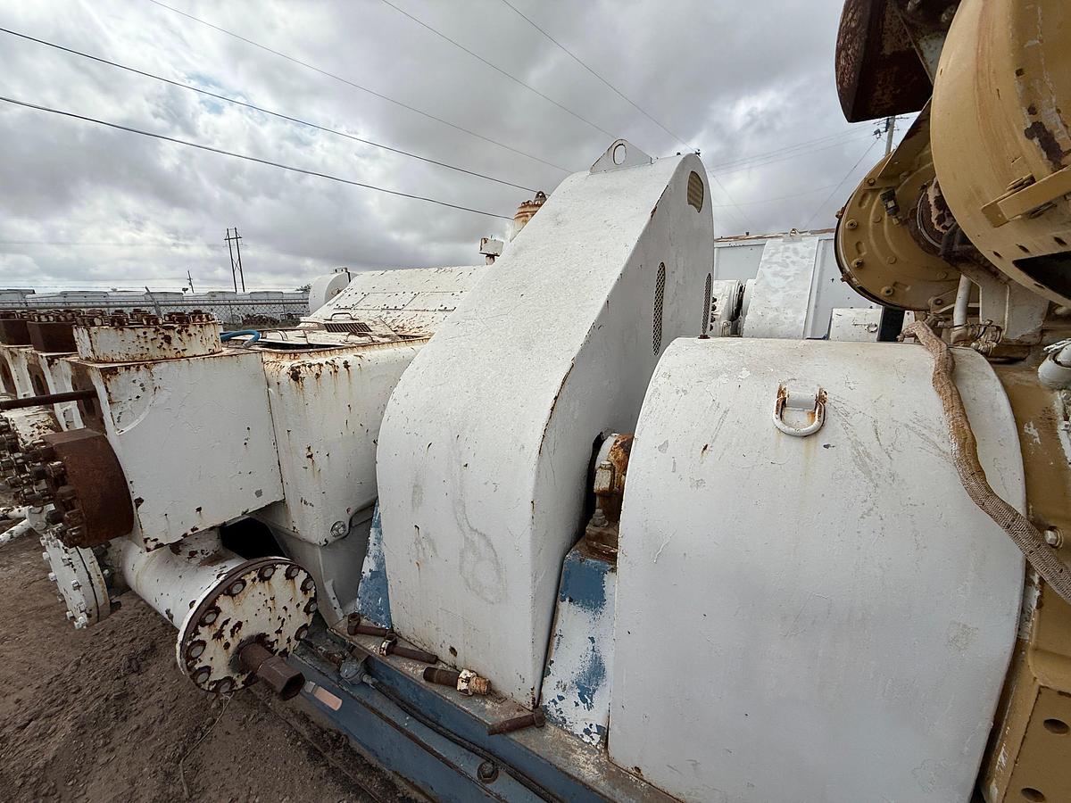Used 2011 GARDNER DENVER PZ11 TRIPLEX DRILLING MUD PUMP P/B CATERPILLAR 3512, SKIDDED