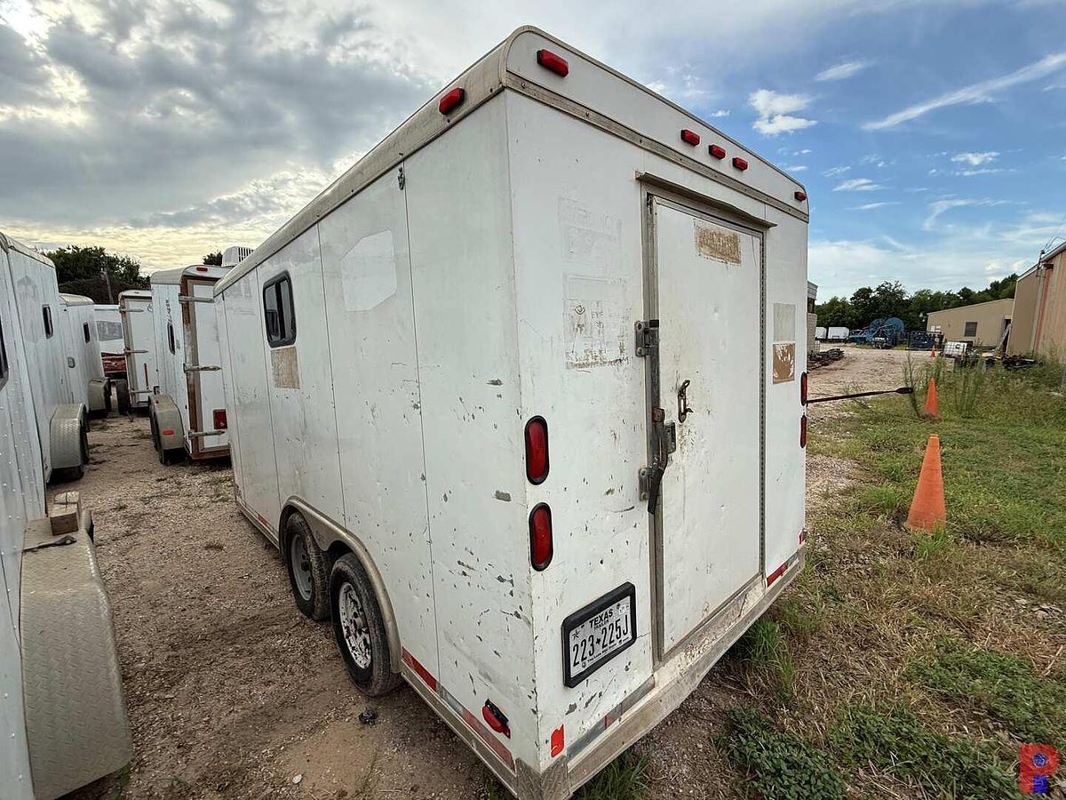 Used 2007 PACE AMERICAN 14’ T/A BUMPER PULL CREW / DOGHOUSE TRAILER