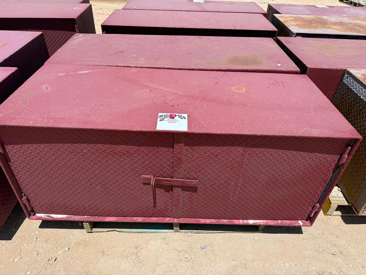Used (2) 5’L x 2’W x 2’H STEEL 2-DOOR TOOL BOXES