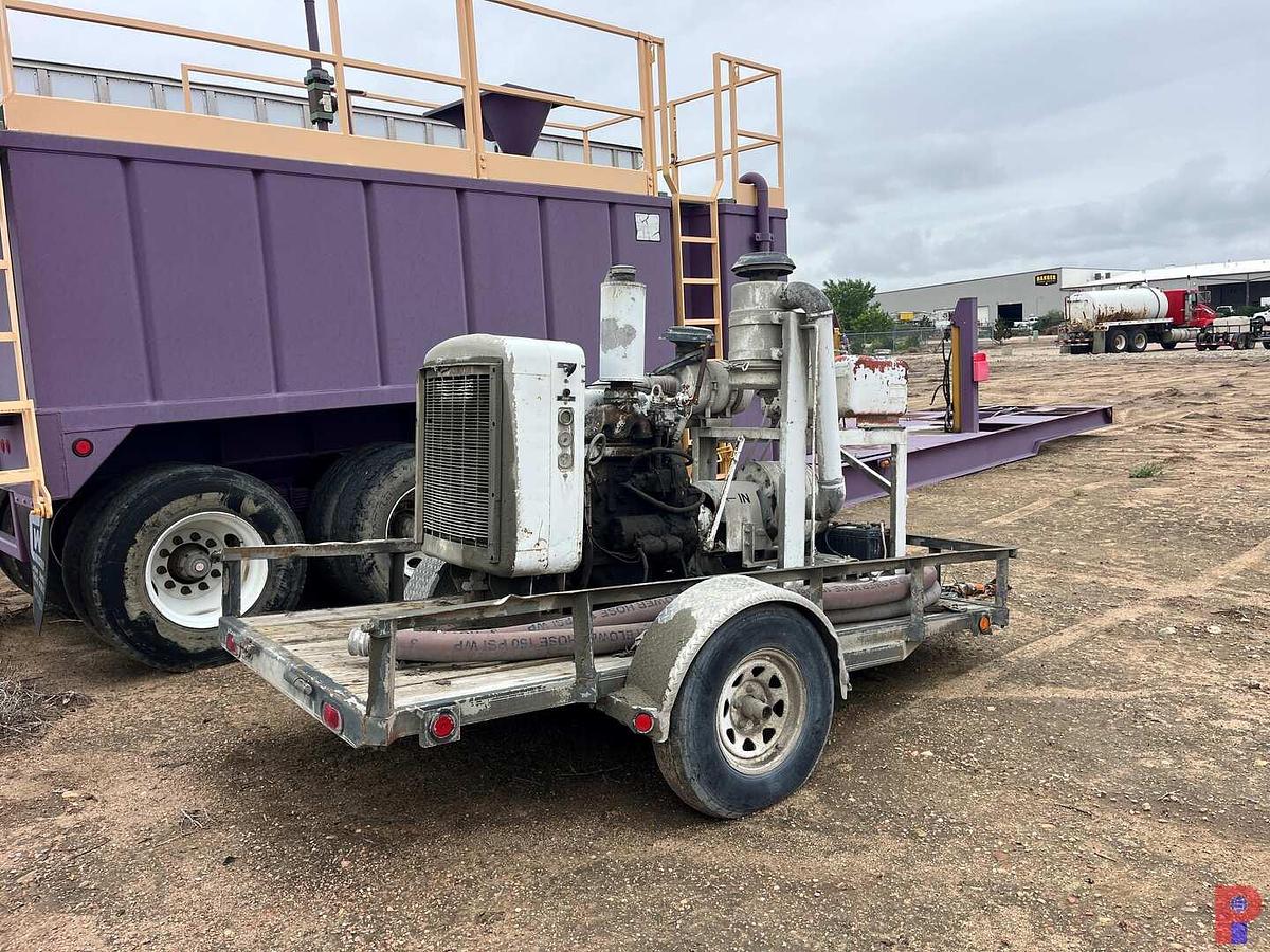 Used SHOPBUILT S/A PORTABLE CEMENT BLOWER TRAILER