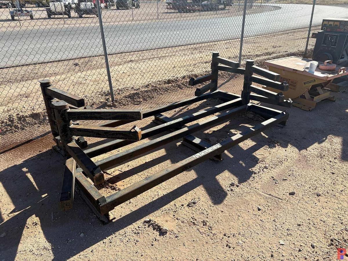 Used (2) 9’ X 2’ X 32” 5-TIER HARDLINE RACKS