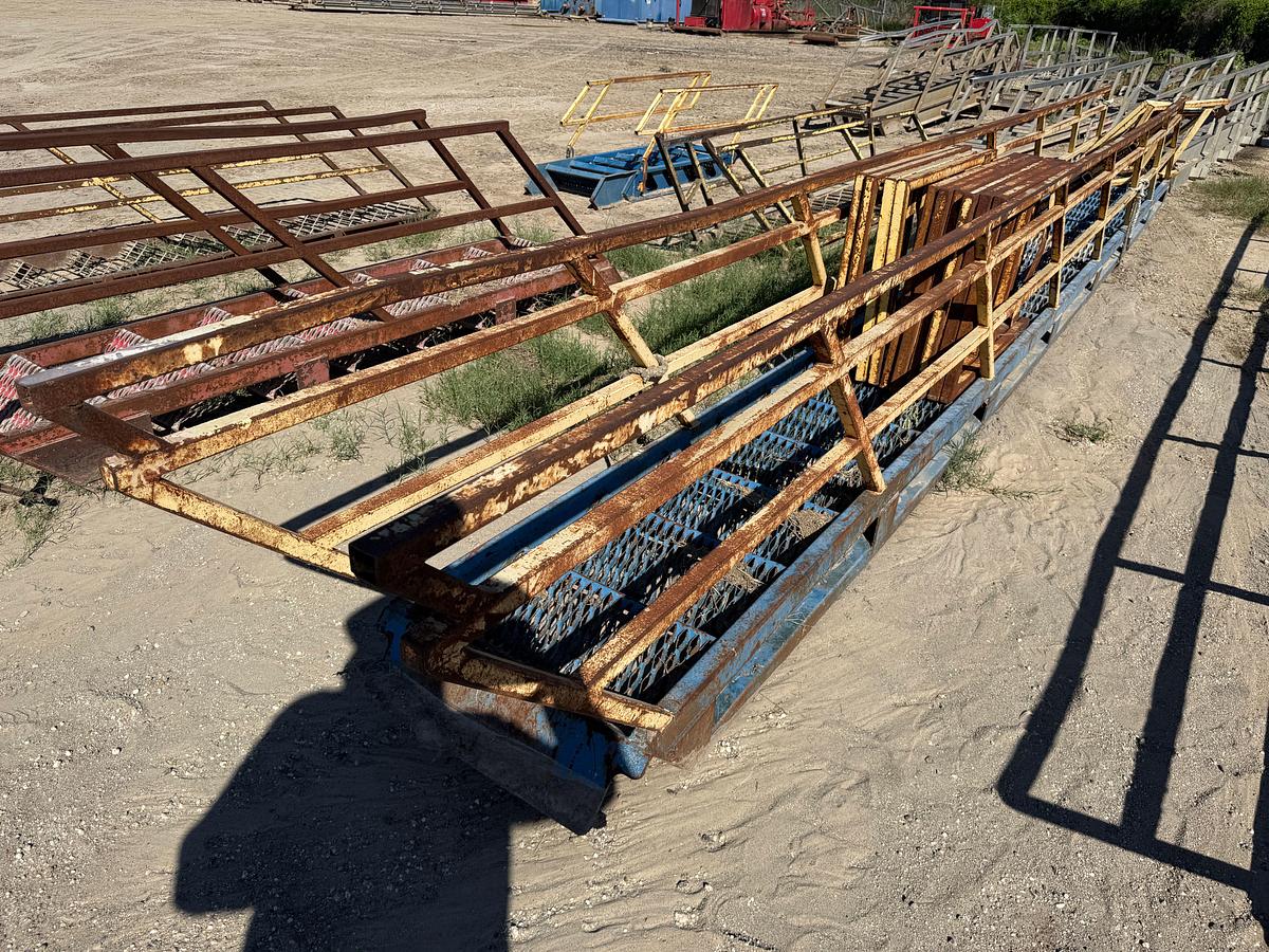 Used (2) 27’ STEEL RIG LADDERS