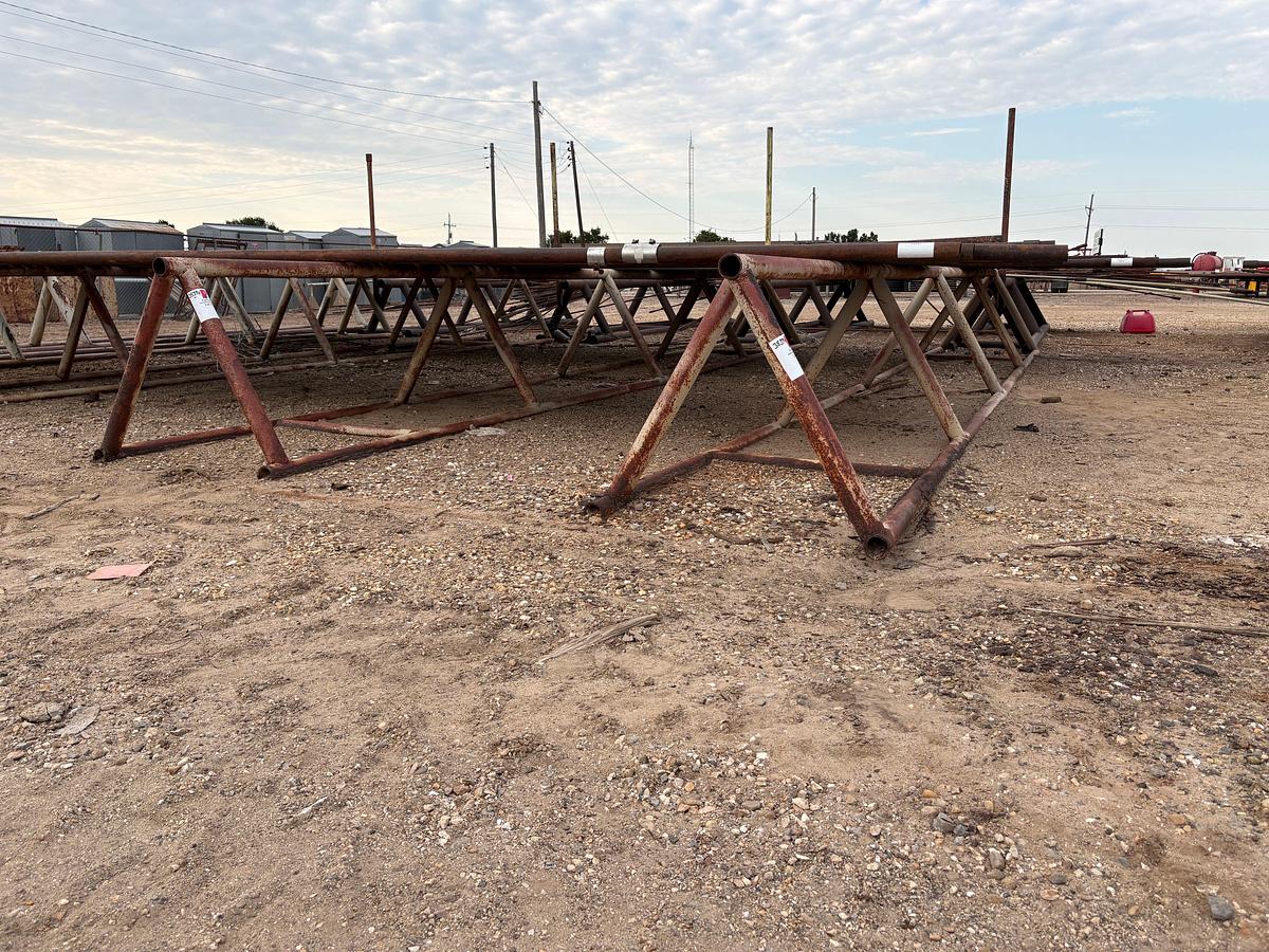 Used (2x$) 25’ x 36” triangle pipe racks