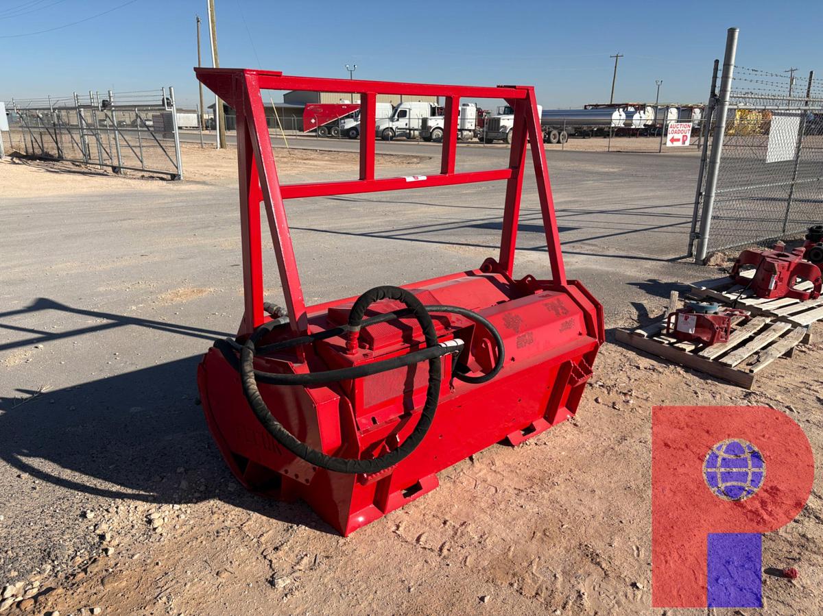 Used FECON 6’W HYDRAULIC MULCHER ATTACHMENT FOR SKID STEER