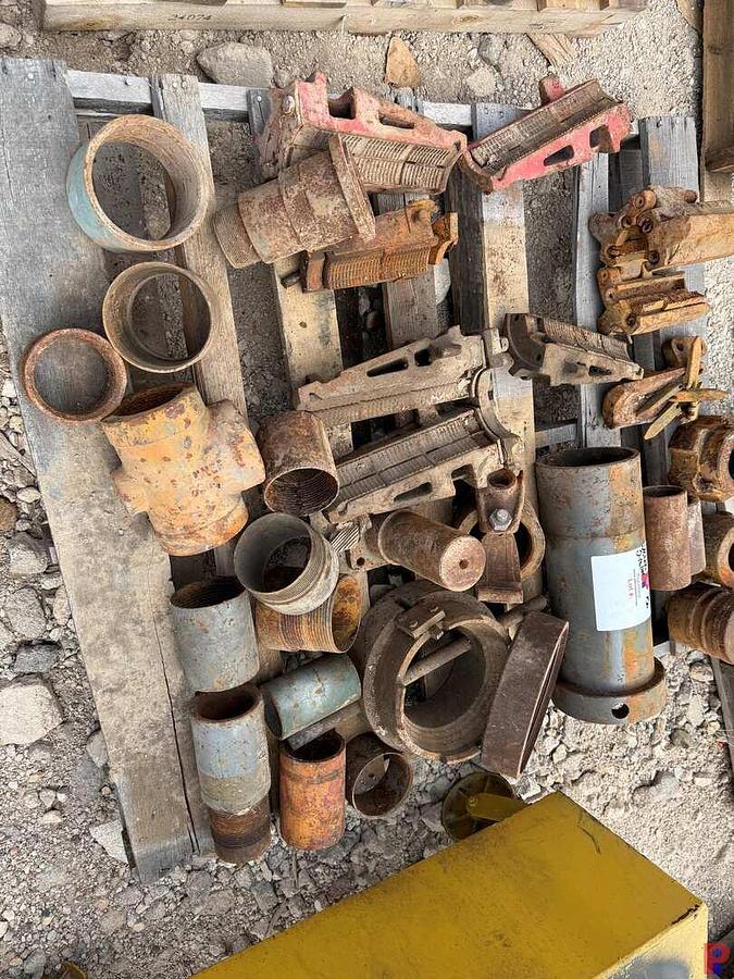 Used 2-PALLETS W/ MISC. SLIP BODIES W/ INSERTS, PIPE SWAGES, COLLARS, TEES, & RELATED