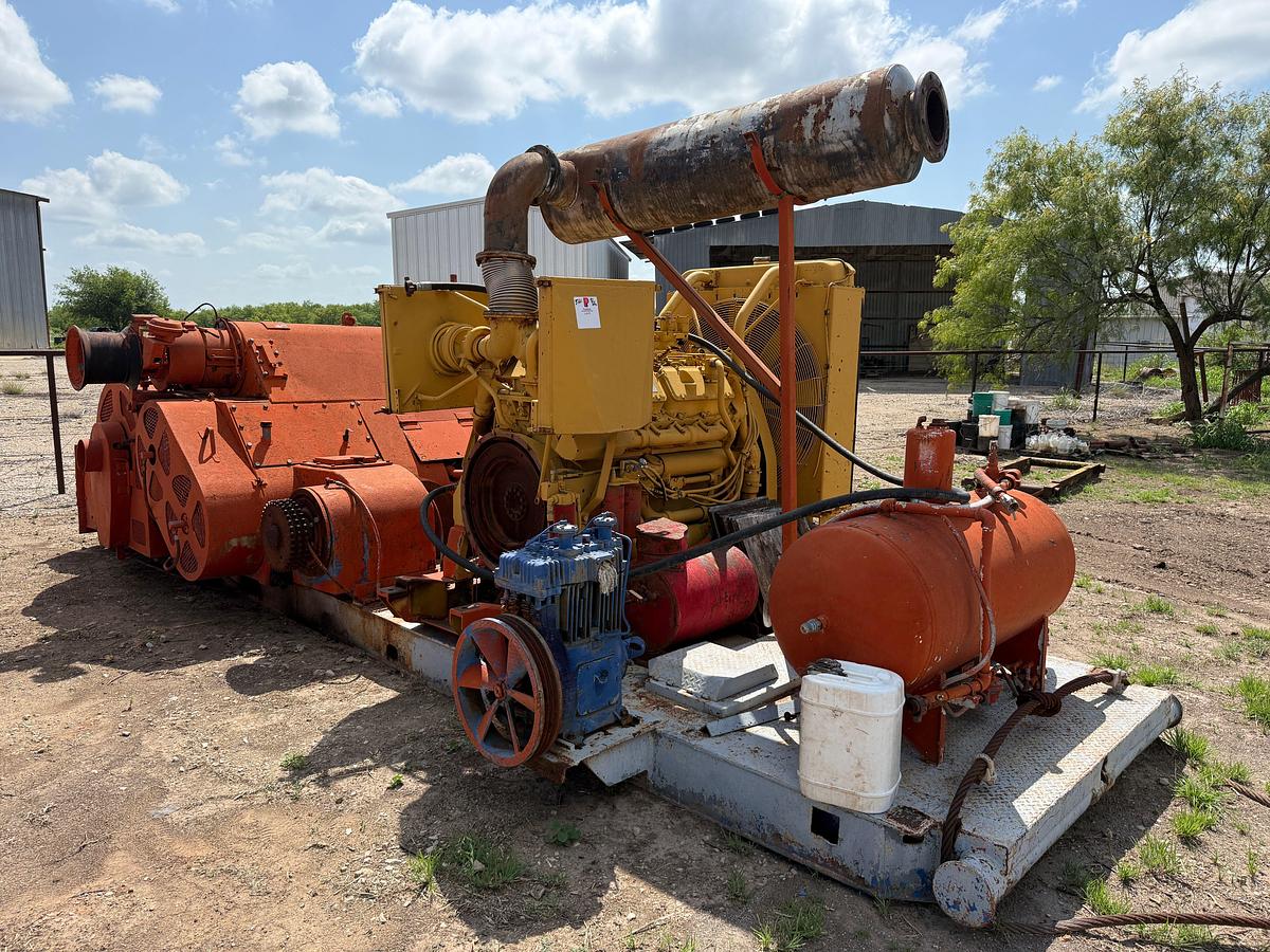 Used SKYTOP BREWSTER N45 450-HP DRAWWORKS P/B CAT 3412 (625-HP) ENGINE, SKIDDED