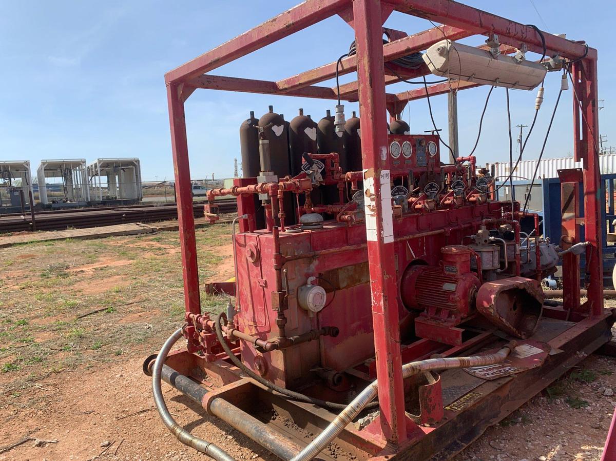 Used 7’ x 12’ x 10’ Skidded BOP Closing Unit