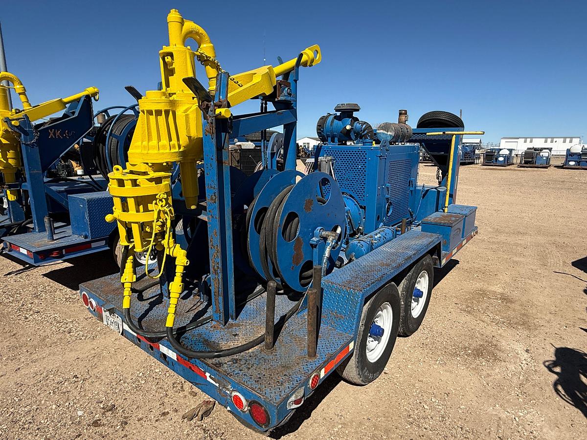 Used 2011 BOWEN S2.5 85-TON POWER SWIVEL MTD ON 2011 PRECISION PUMP T/A GOOSENECK TRAILER