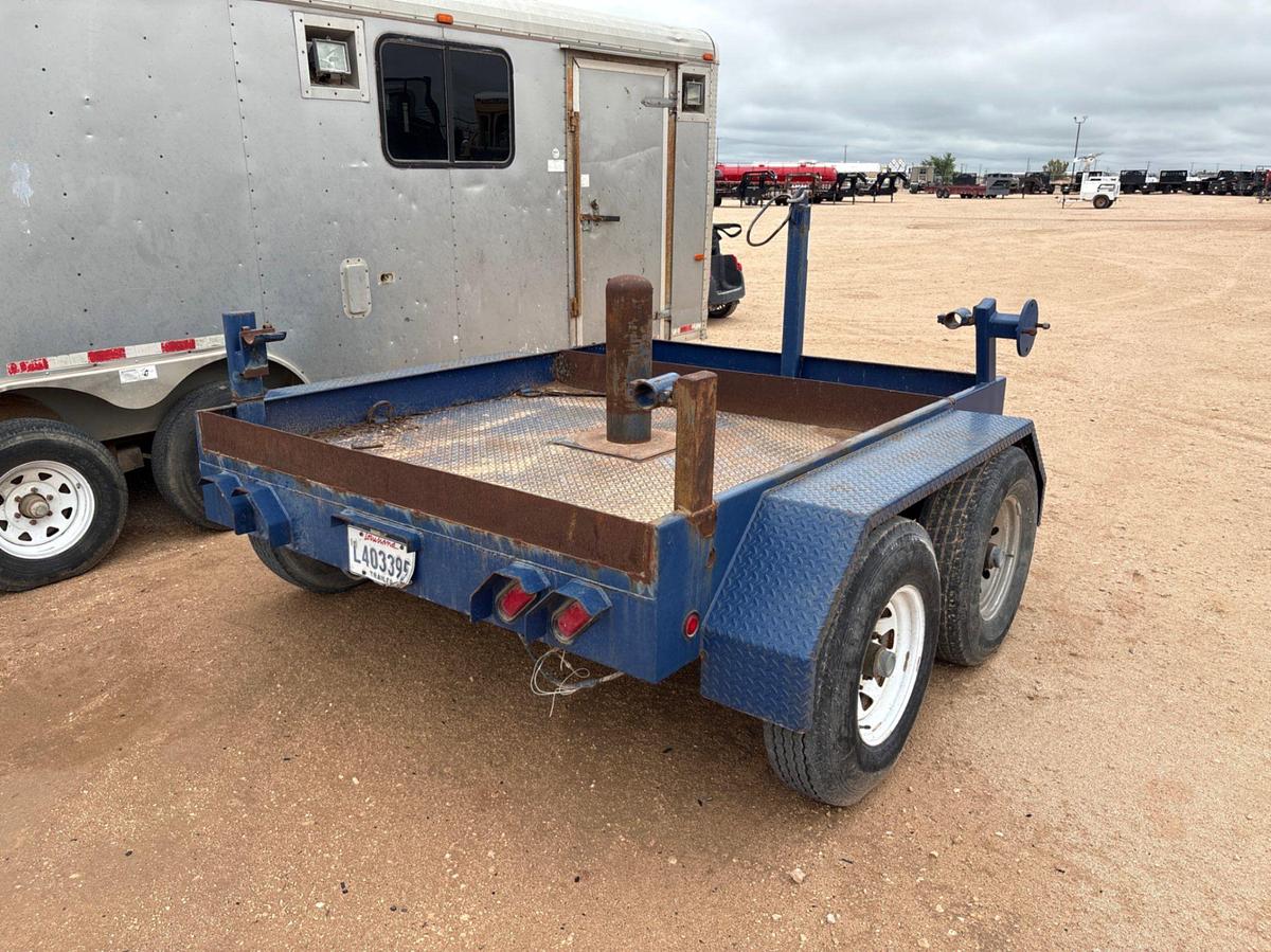 Used SHOPBUILT 8’ x 6.5’ t/a bumper pull BOP trailer