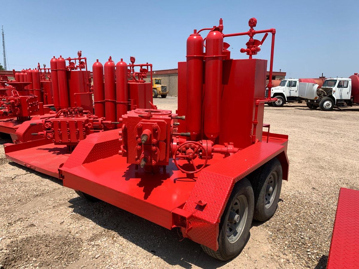 Used 2 Station 2 Bottle Closing Unit Trailer w/ Hydraulic BOP