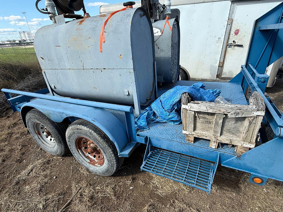 Used 2009 PARKER TRAILERS 12’ X 82” T/A FLATBED GOOSENECK TRAILER