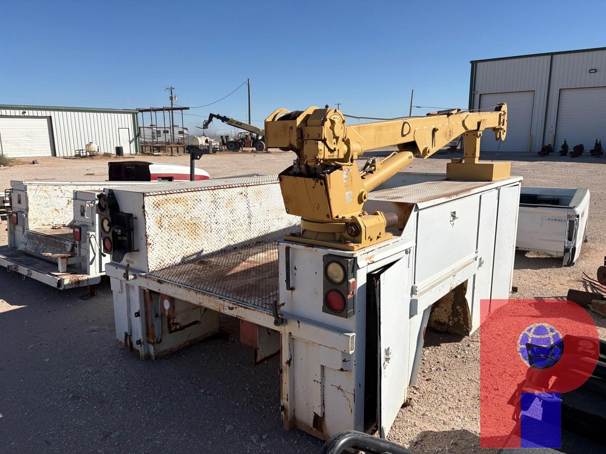 Used 136” X 95” MECHANICS TRUCK BED W/ CRANE