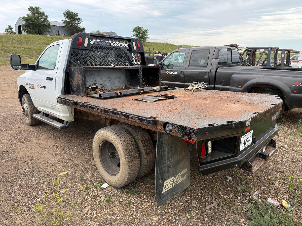 Used 2015 DODGE RAM 3500 HD 4X4 FLATBED PICKUP TRUCK