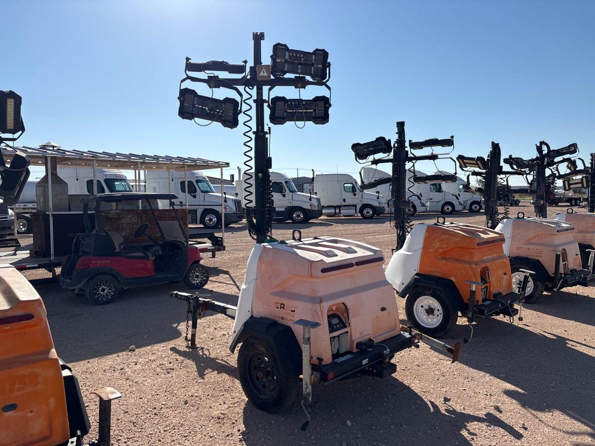 Used 2017 GENERAC MOBILE PRODUCTS MLT6SMDS 6KW S/A BUMPER PULL LIGHT TOWER