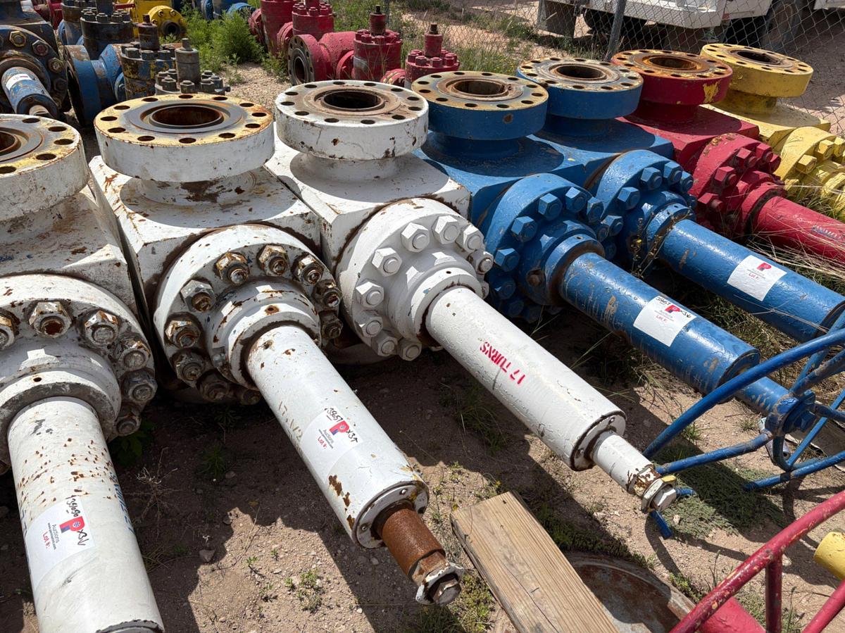 Used (3x$) (3) 7-1/16” 10k frac valves