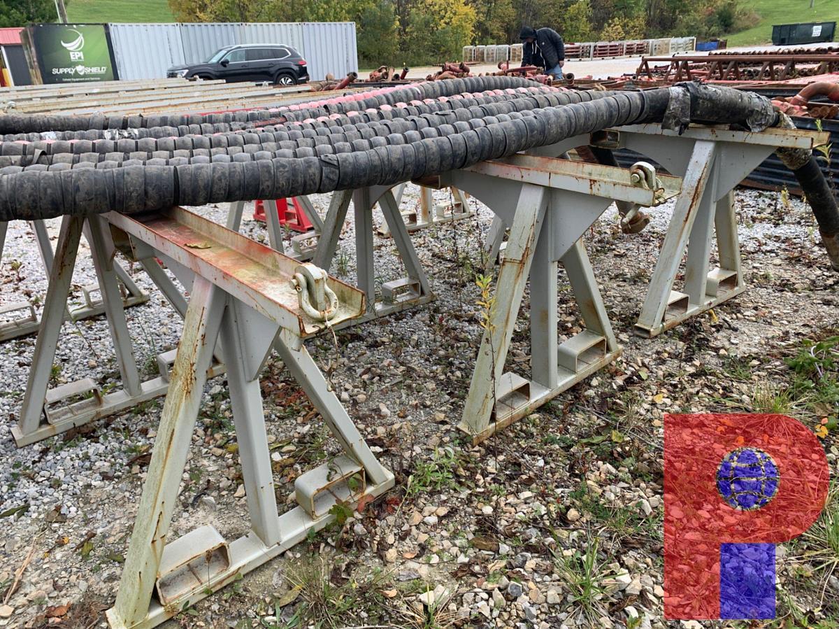 Used (3X$) 11’ X 39” TRIANGLE PIPE RACKS