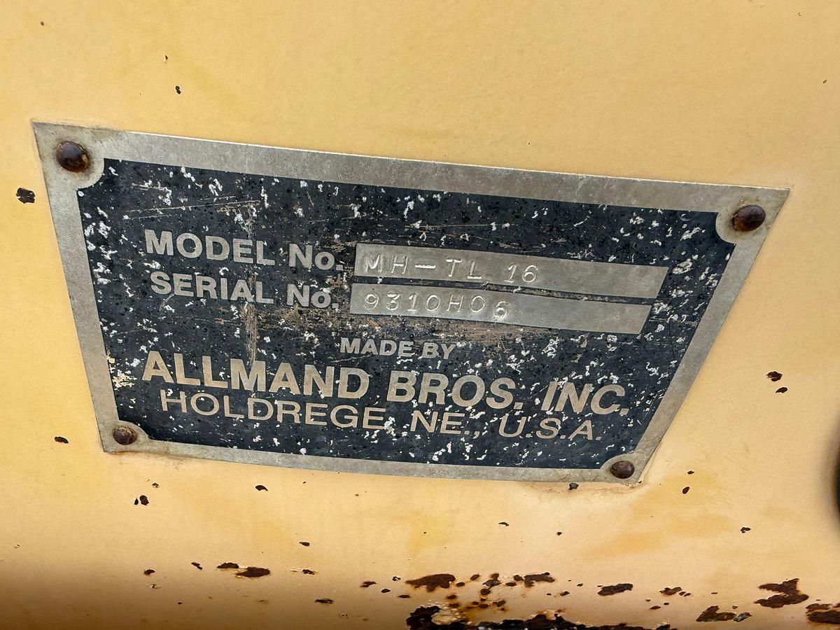 Used ALLMAND BROS MAXI-HEAT MODEL MH-TL16 TOWABLE HEATER
