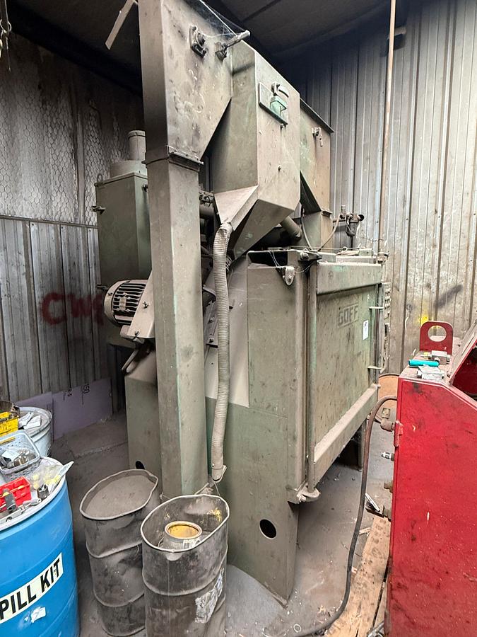 Used 5’W x 4’D x 4’H GEORGE FISCHER GOFF MEDIA BLASTER CABINET