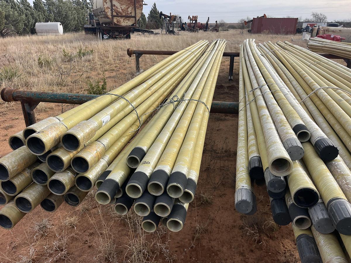 Used (750 FT.) 25 JTS. OF UNUSED NOV STAR AMINE 2" FIBERGLASS PIPE