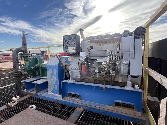 Used 40 BBL DIESEL POWERED MIXING UNIT MTD ON 30’X99” SHOP BUILT GOOSENECK TRAILER