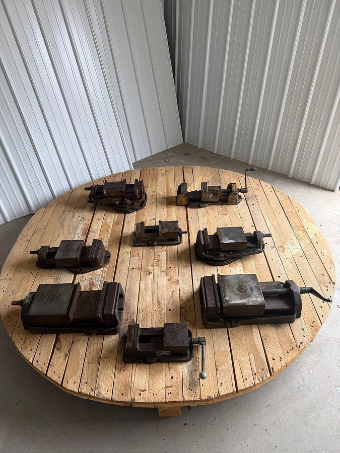 Used Pallet of Misc. Precision Machine Vises. (Kurt ANG/LOCK, Wilton, & Related)