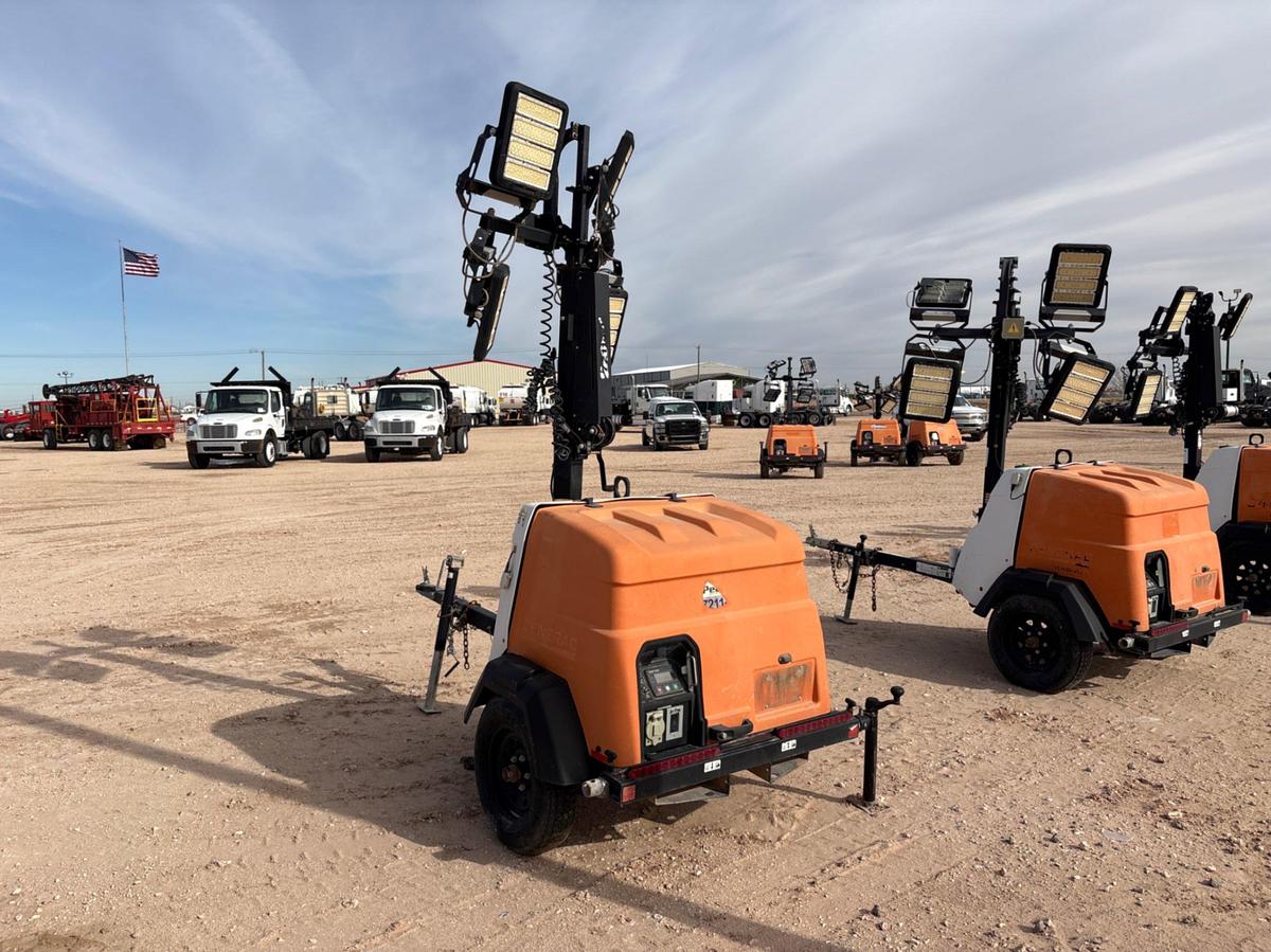 Used 2018 GENERAC MLT6SMD 6KW S/A BUMPER PULL LED LIGHT TOWER