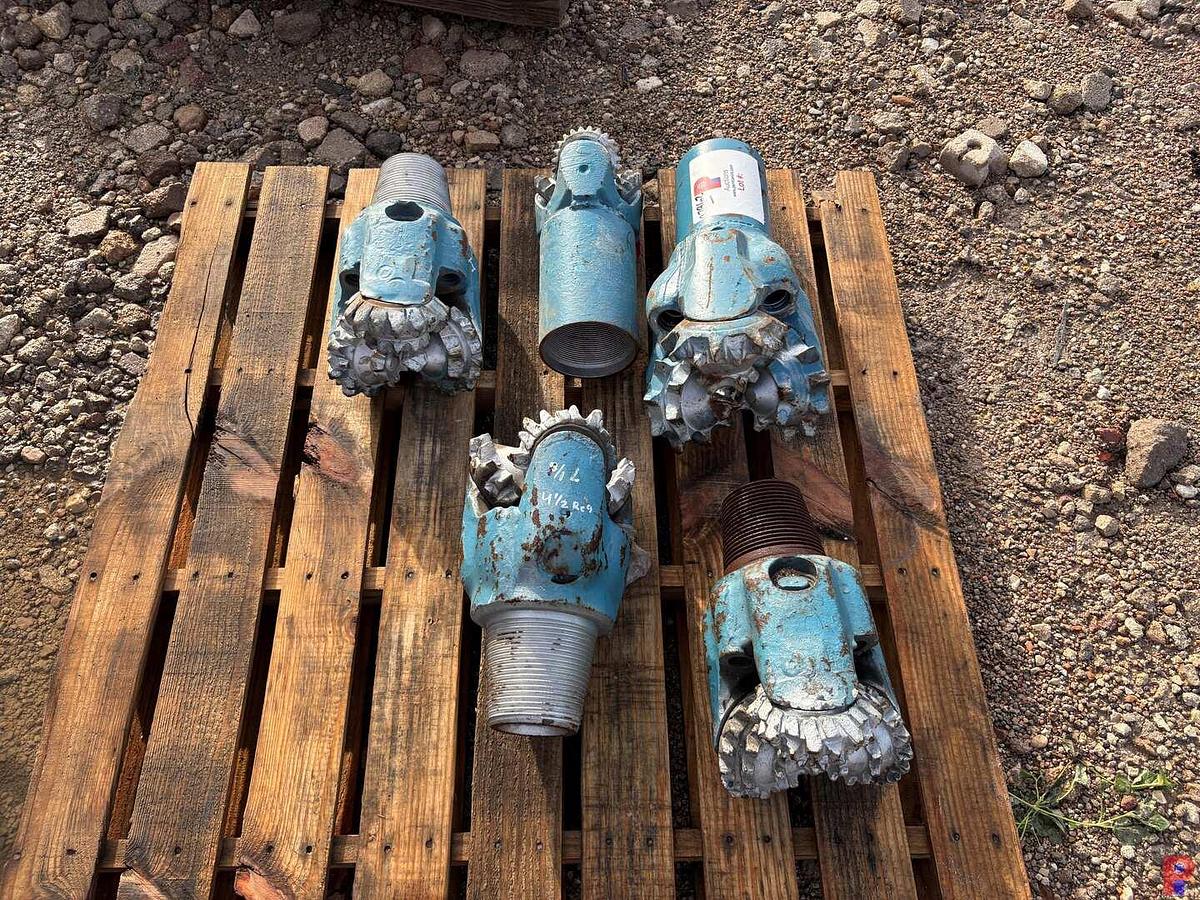 Used (5X$) (5) TRICONE DRILL BITS, 6” , 7-1/8” & 9”