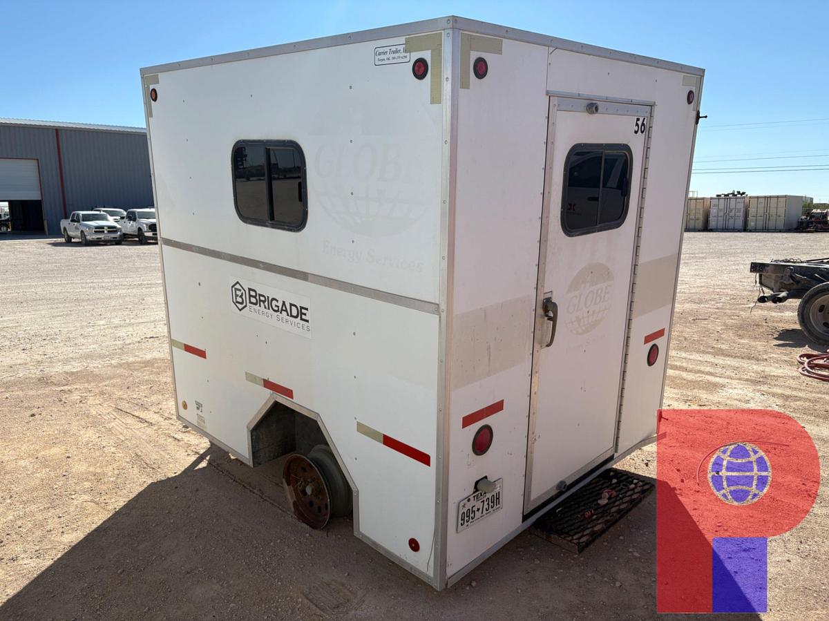 Used 2008 CARRIER TRAILER INC 8’ X 7’ S/A BUMPER PULL DOGHOUSE TRAILER