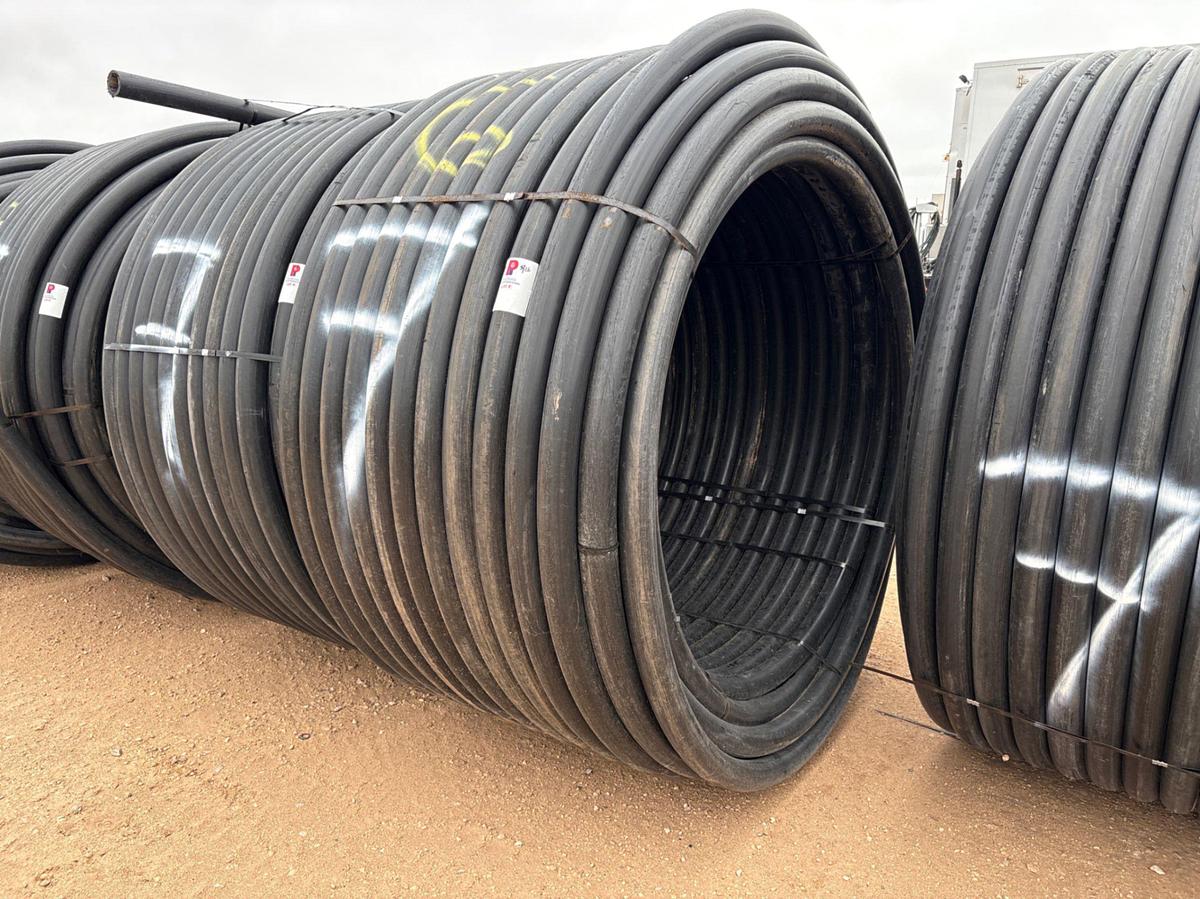 Used APPROX. 1000’ ROLL OF 3” IPS DR 7 POLY PIPE