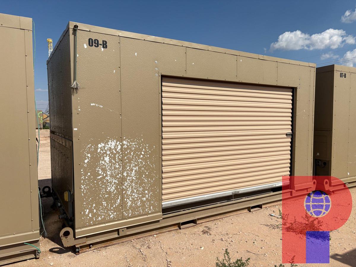 Used 16’L X 8’4”W X 9’8”H 2-DOOR CHEM SHED