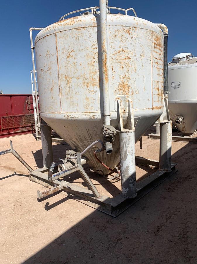 Used 10’ W x 9’ L x 11’ T Skidded Dry Bulk Storage Tank