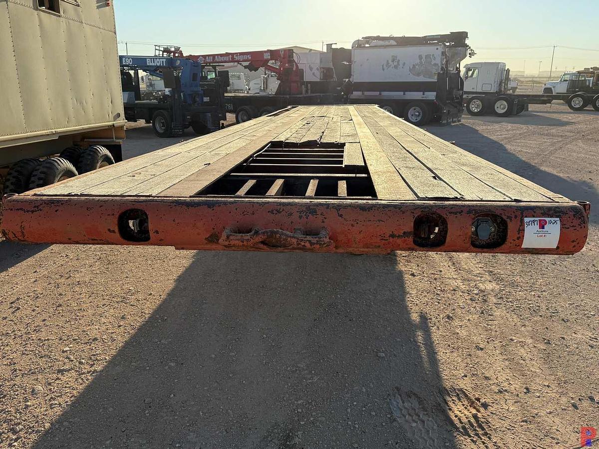 Used 1982 LUFKIN 40’ X 102” OILFIELD FLOAT FLATBED TRAILER