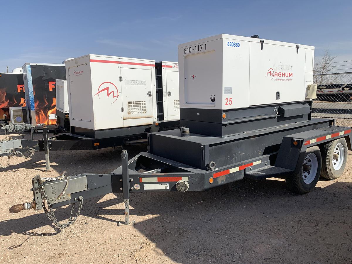 Used 2015 MAGNUM TRAILERS MMG251F4 T/A BUMPER PULL 22KW GENERATOR