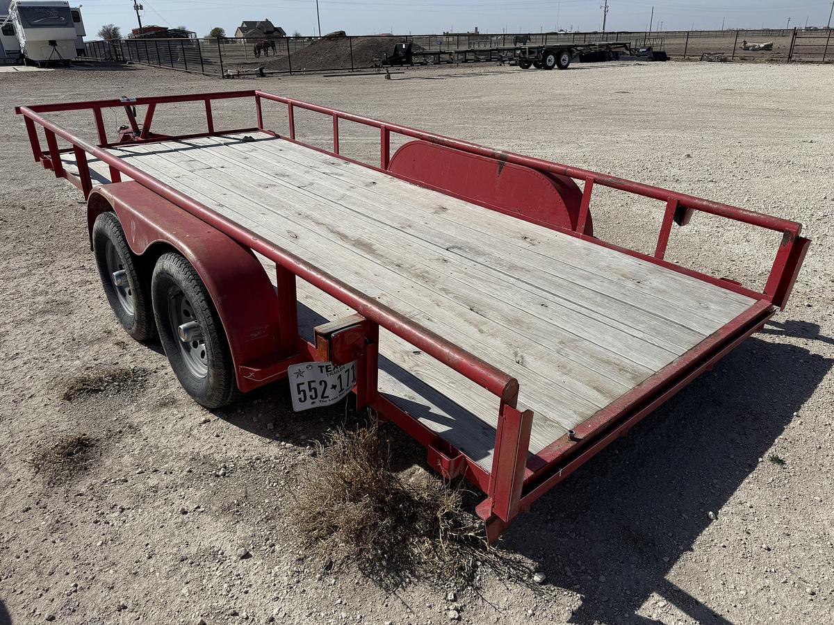 Used 2005 TEX MEX TRAILERS 16’ X 7’ T/A BUMPER PULL UTILITY TRAILER