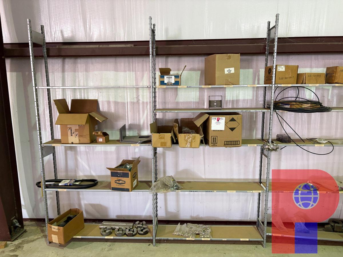 Used 12’ X 1’ X 8’ SHELVING W/ CONTENTS