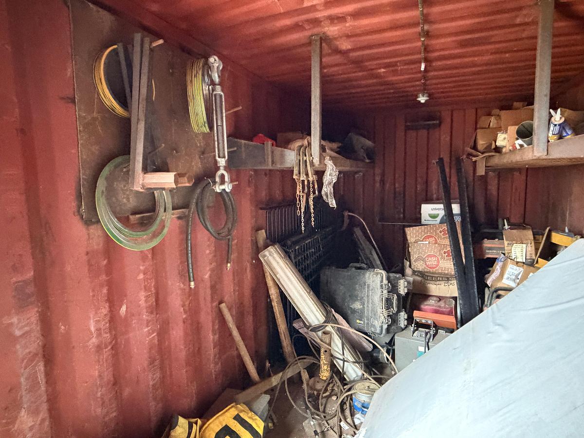 Used 20' SEA CONTAINER WITH CONTENTS