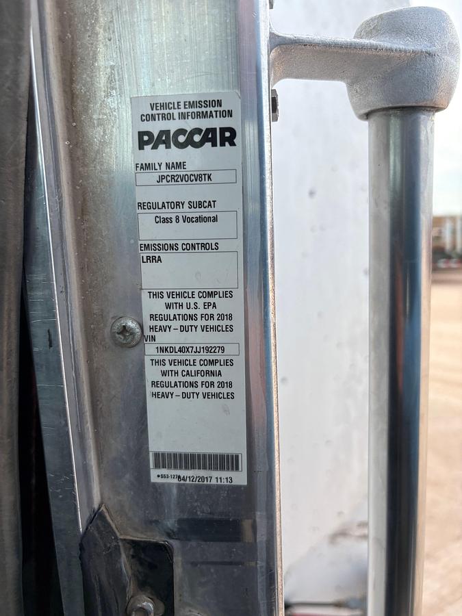 Used 2018 KENWORTH T800 T/A BOBTAIL FUEL TRUCK, 4500 Gal. 4 Comp.