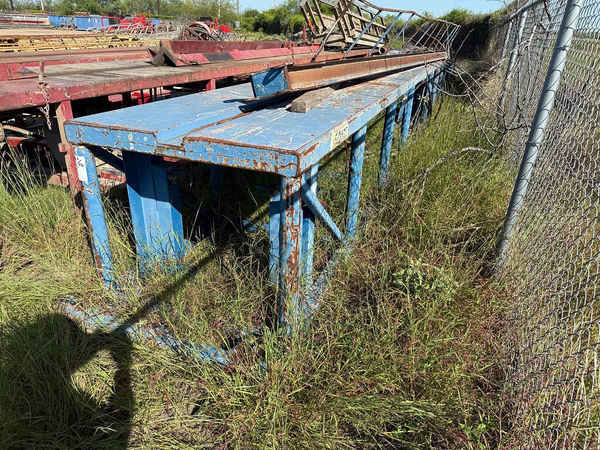 Used 40’L X 4’W X 3.6’H HYDRAULIC CATWALK SKIDDED (NO POWER, INCOMPLETE)