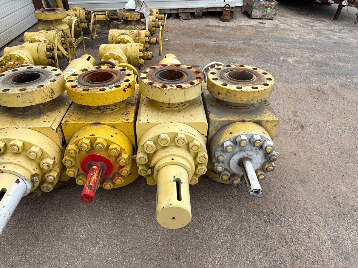 Used (3x$) (3) 7-1/16” 10K hydraulic frac valves