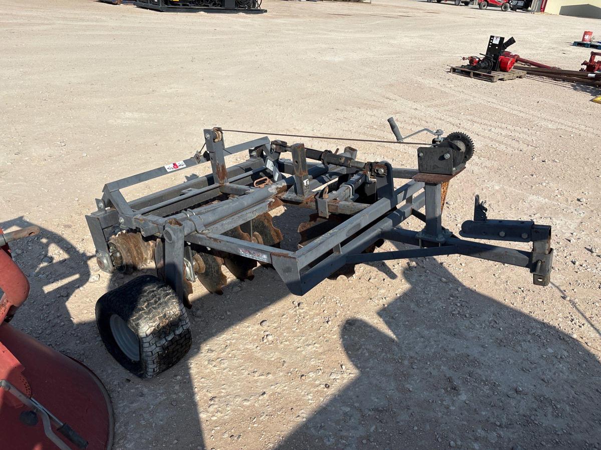Used Tarter 48” towable disc/cukti-packer & king kutter 500 fertilizer spreader