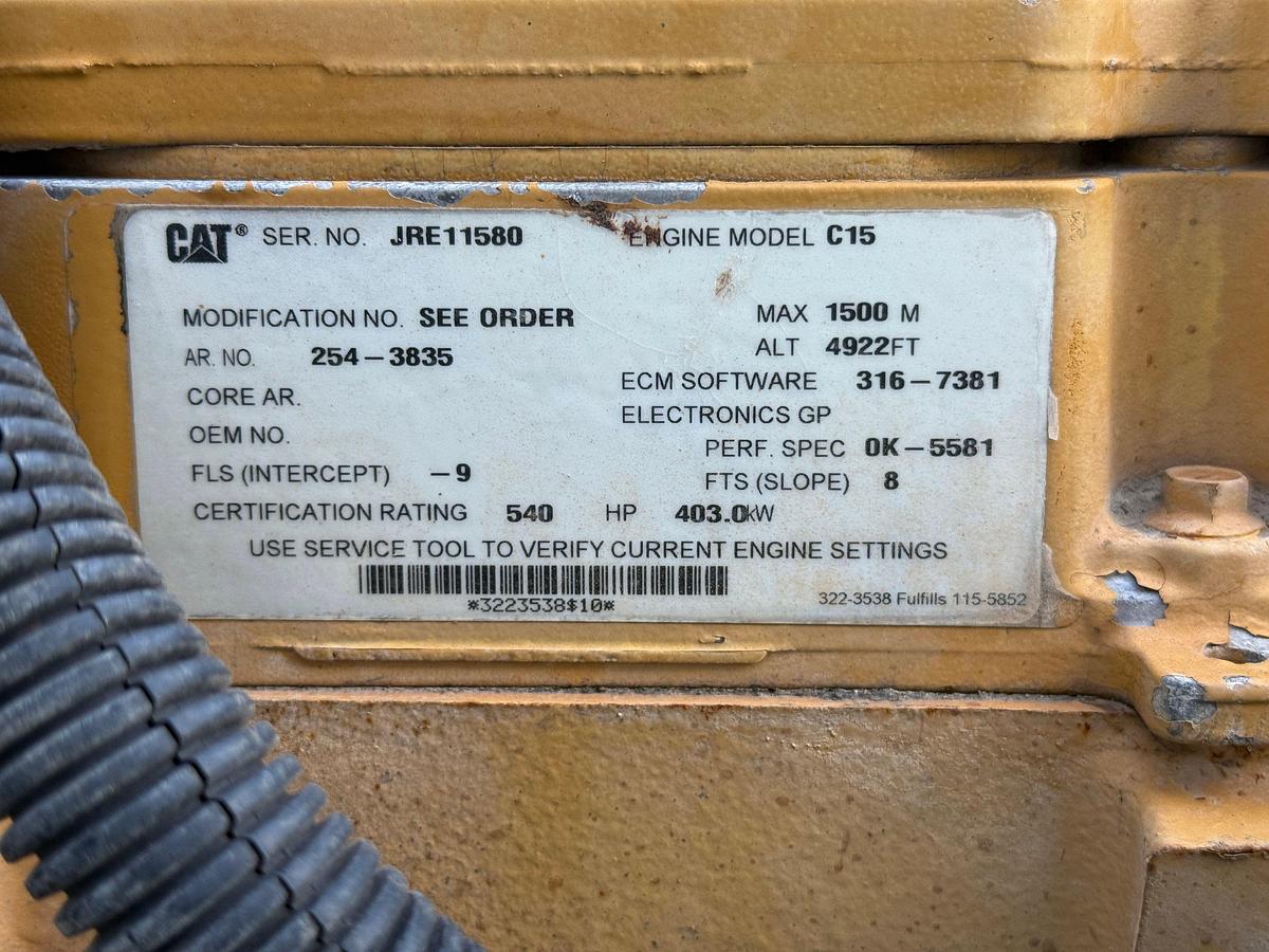 Used CATERPILLAR C15 540-HP W/ ALLISON CLT5860 DB (INCOMPLETE)