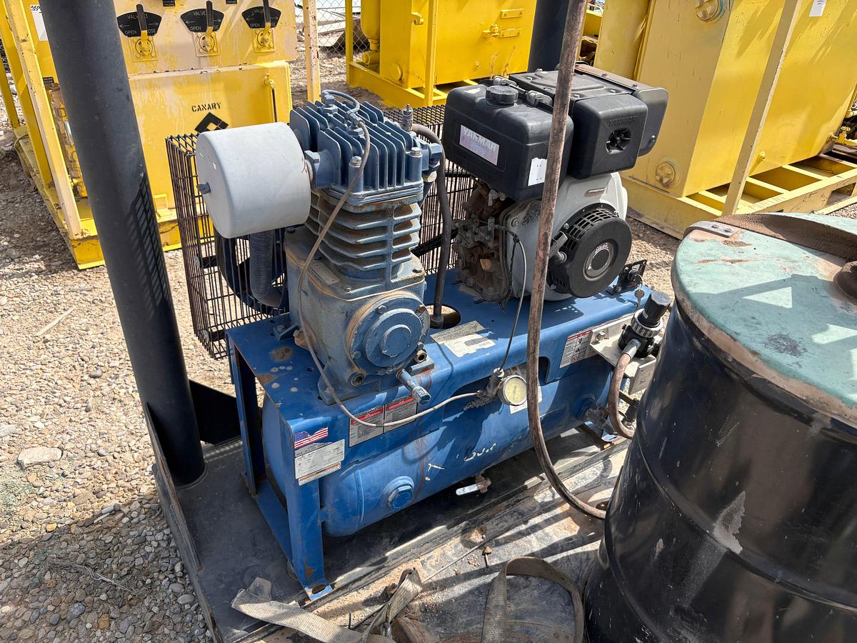 Used 7’ x 4’ pneumatic grease pump skid