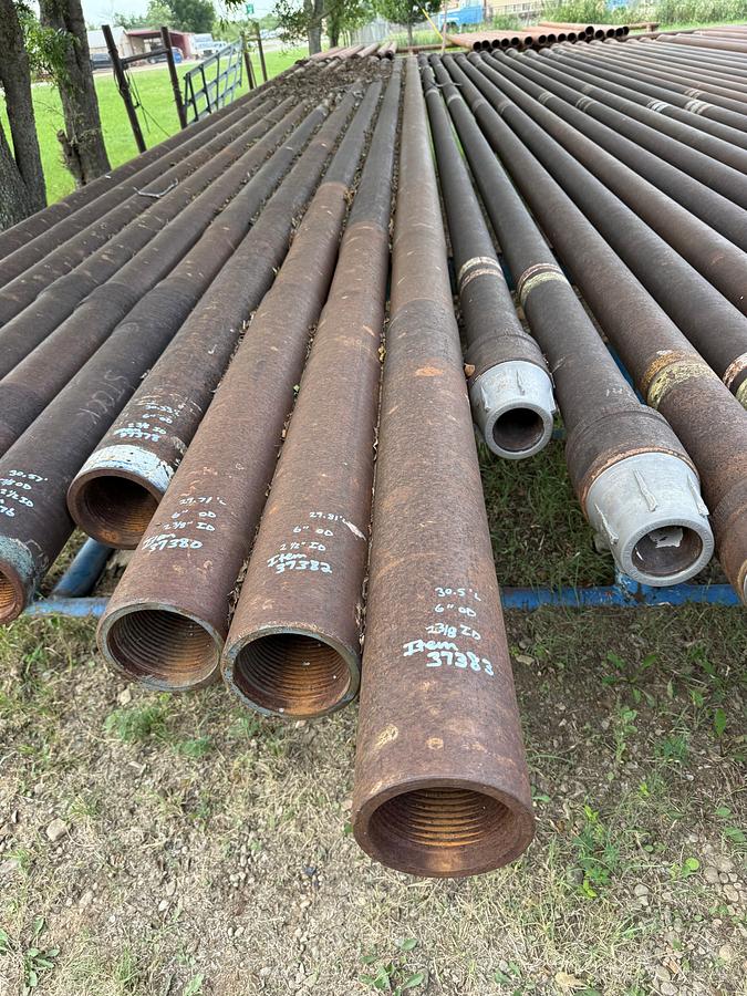Used 6”OD x 2-3/8”ID x 30.5’L 4-1/2”XH SGL RECESSED SLICK DRILL COLLAR