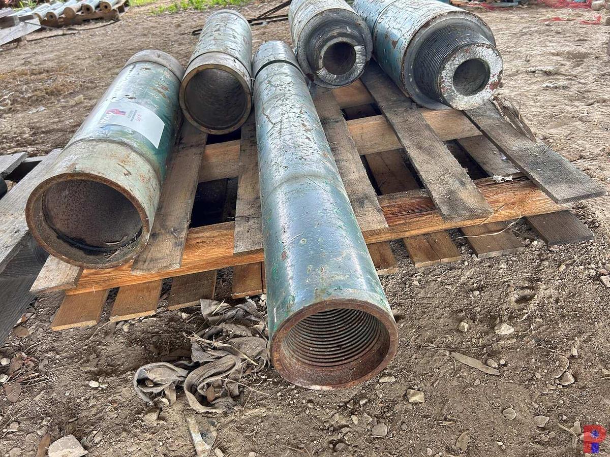 Used PALLET W/ 7-5/8” REG BOX & PIN END SUBS, (2) 7-3/8” X  7-5/8” BOX & PIN END SUBS