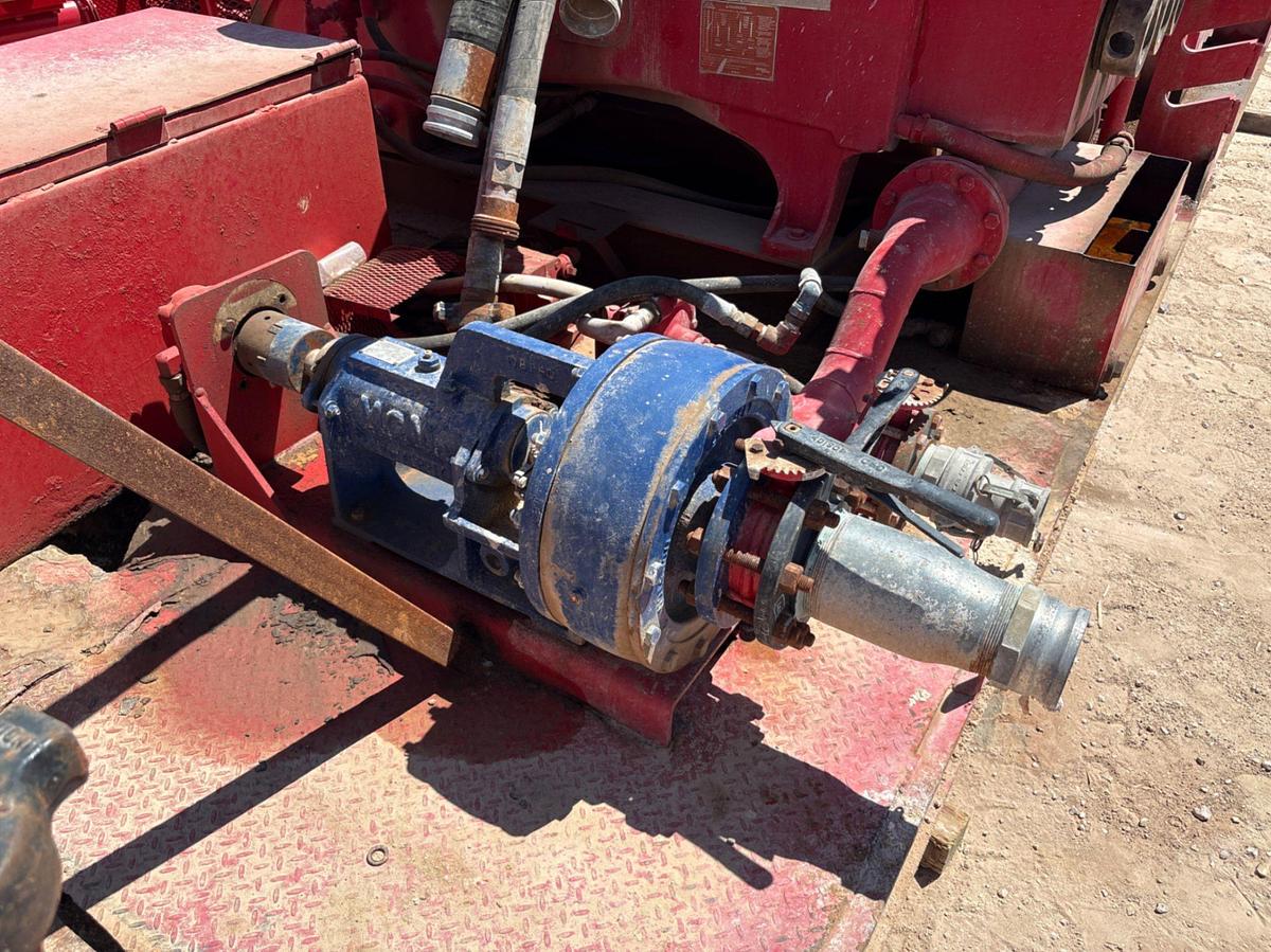 Used Gardner Denver PAH triplex pump, skidded