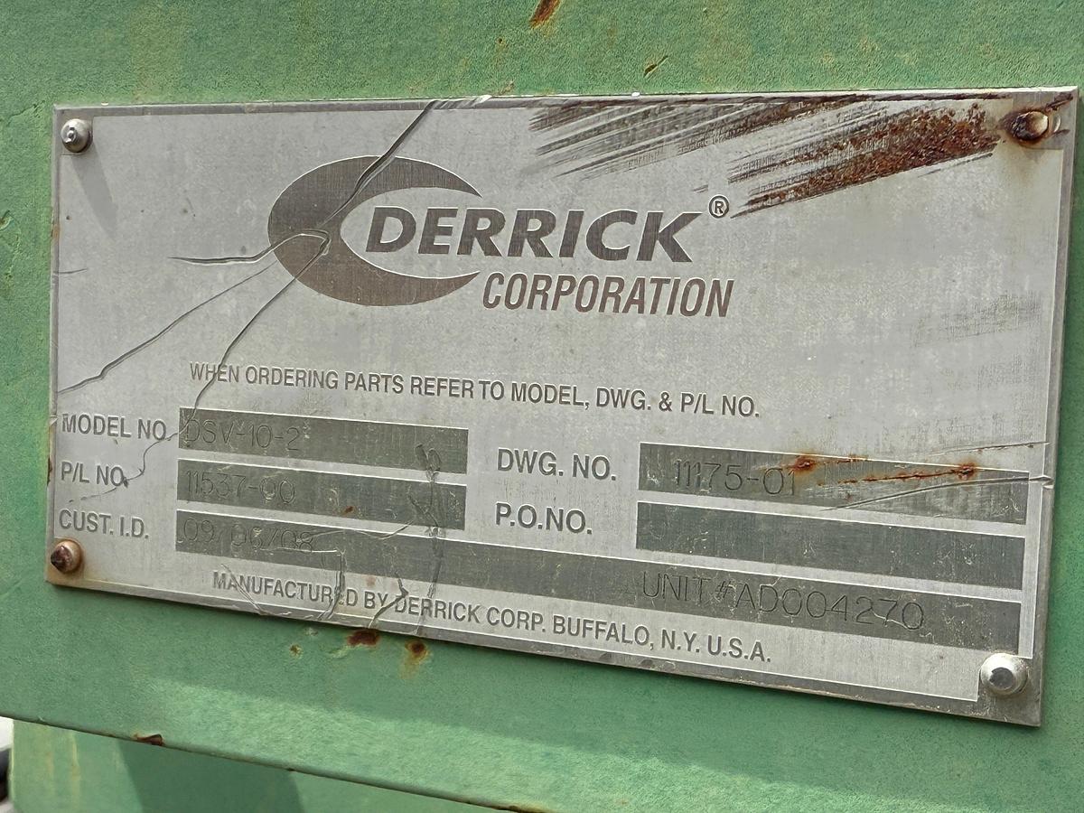 Used 2008 DERRICK CORP. 12 CONE INLINE DESILTER & 2-CONE DESANDER